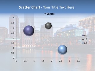 Skyscrapers Panoramic Bay PowerPoint Template