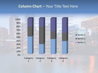 Skyscrapers Panoramic Bay PowerPoint Template