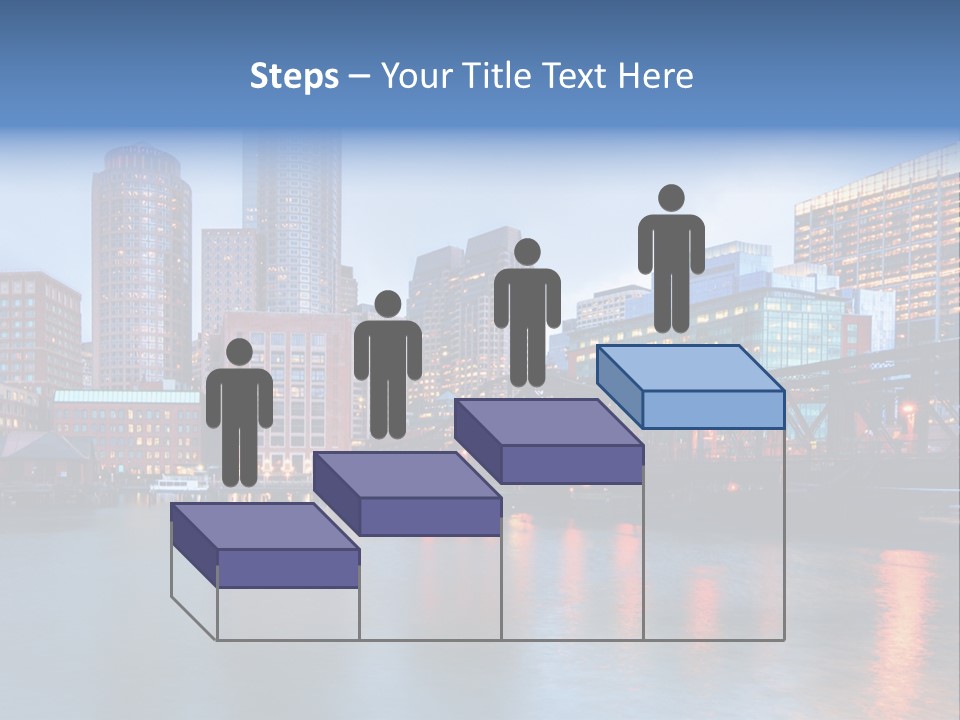 Skyscrapers Panoramic Bay PowerPoint Template