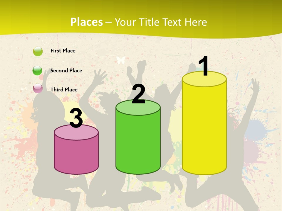 Paint Graphics Happiness PowerPoint Template