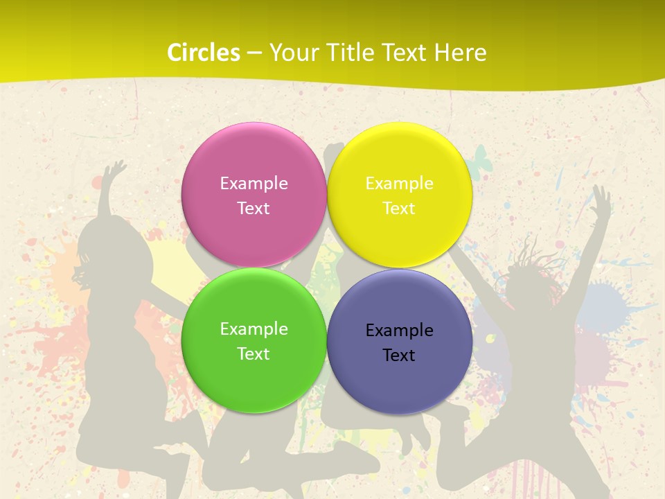 Paint Graphics Happiness PowerPoint Template