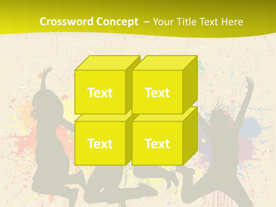 Paint Graphics Happiness PowerPoint Template