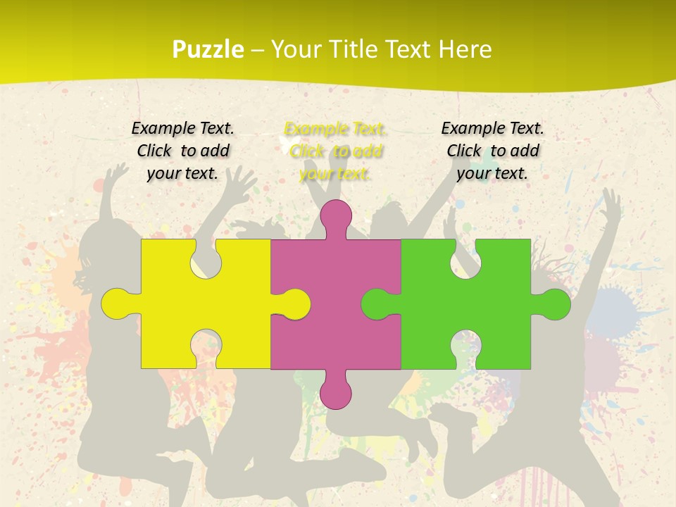 Paint Graphics Happiness PowerPoint Template