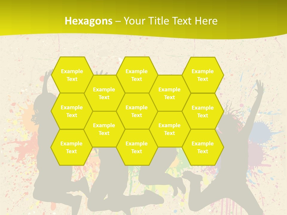 Paint Graphics Happiness PowerPoint Template