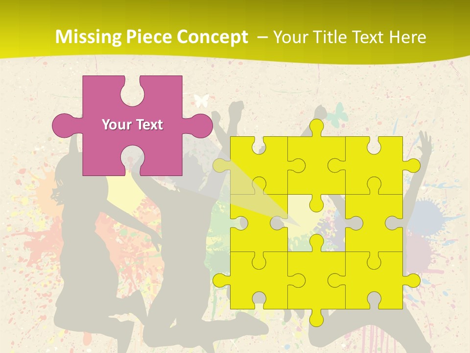 Paint Graphics Happiness PowerPoint Template