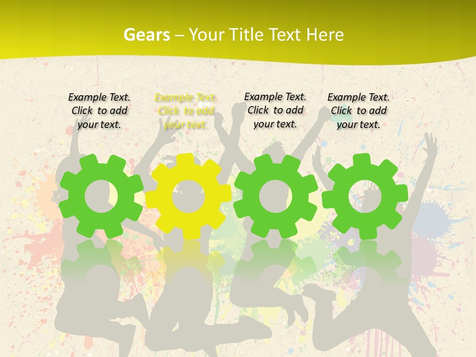 Paint Graphics Happiness PowerPoint Template