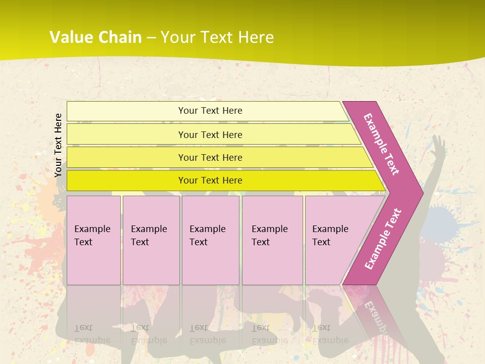 Paint Graphics Happiness PowerPoint Template