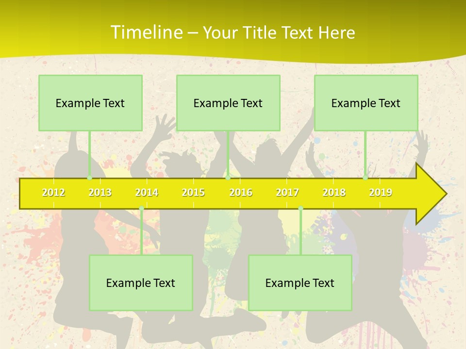 Paint Graphics Happiness PowerPoint Template