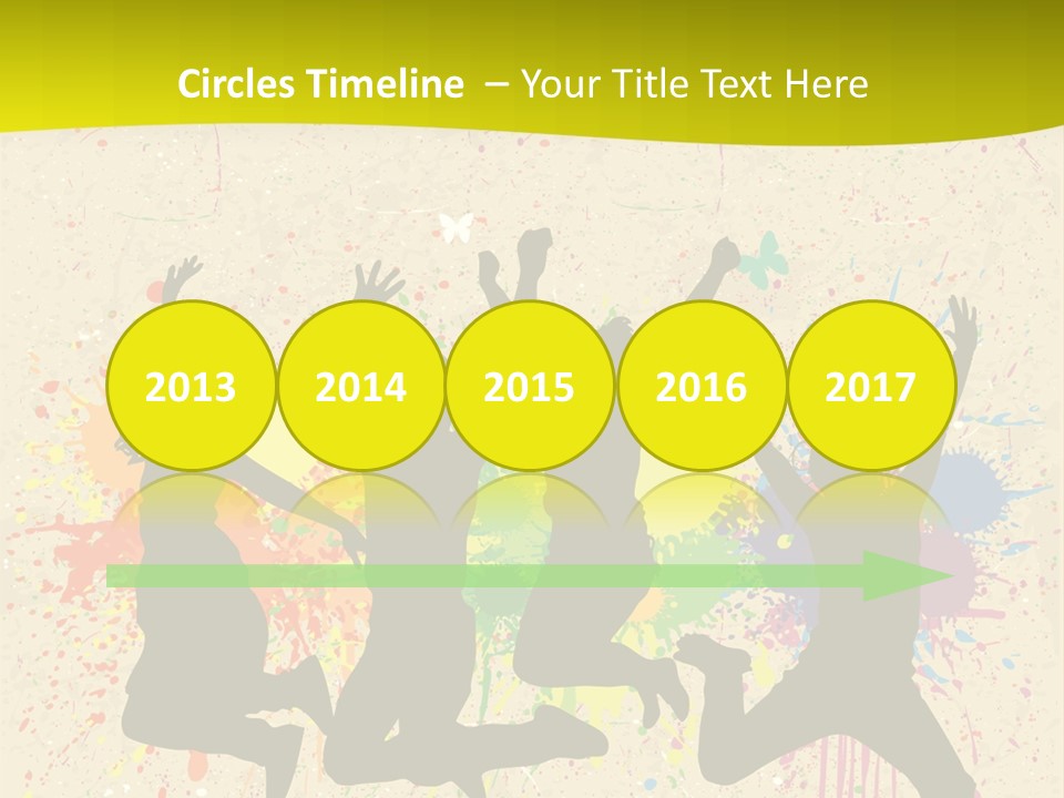 Paint Graphics Happiness PowerPoint Template