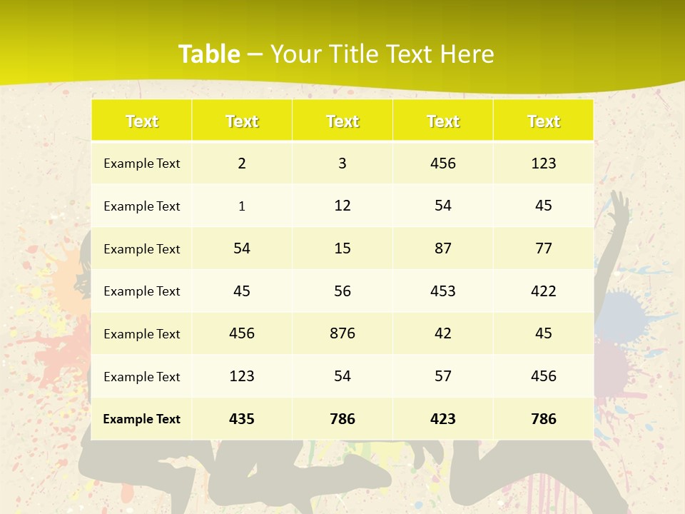 Paint Graphics Happiness PowerPoint Template