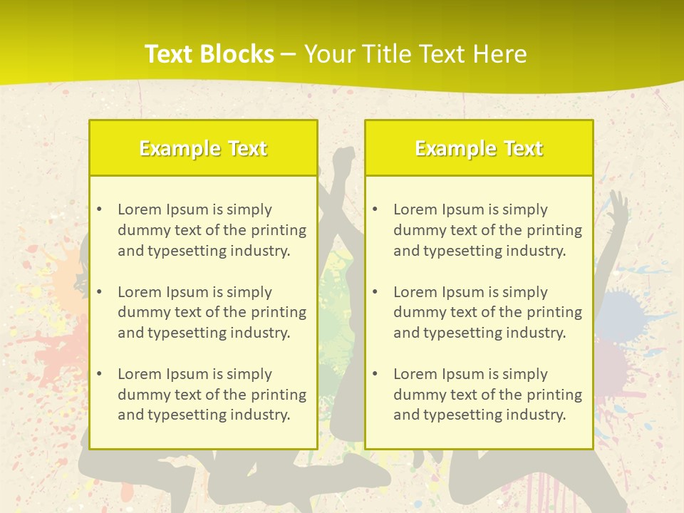 Paint Graphics Happiness PowerPoint Template