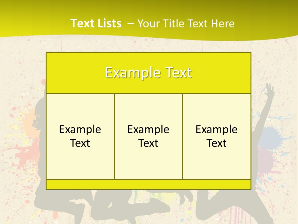 Paint Graphics Happiness PowerPoint Template