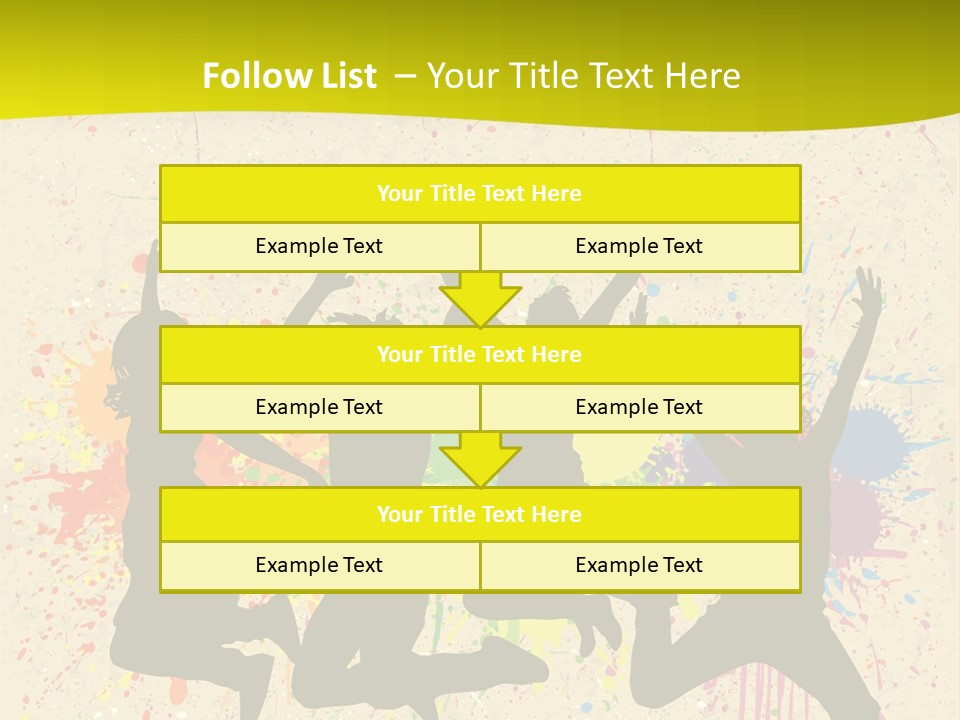 Paint Graphics Happiness PowerPoint Template