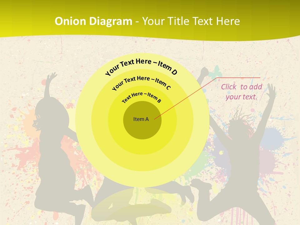 Paint Graphics Happiness PowerPoint Template