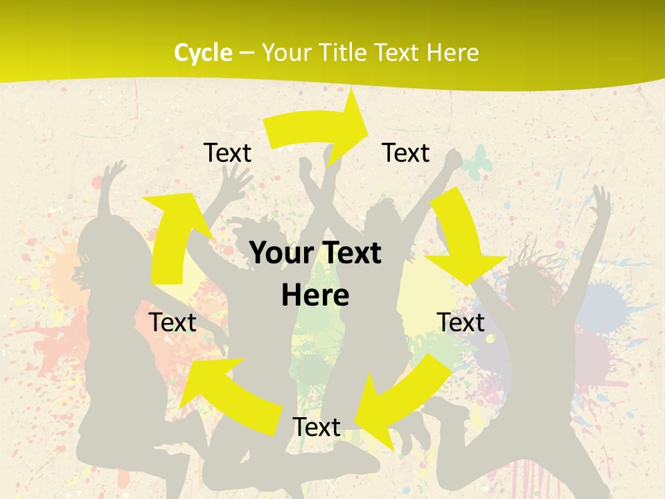 Paint Graphics Happiness PowerPoint Template