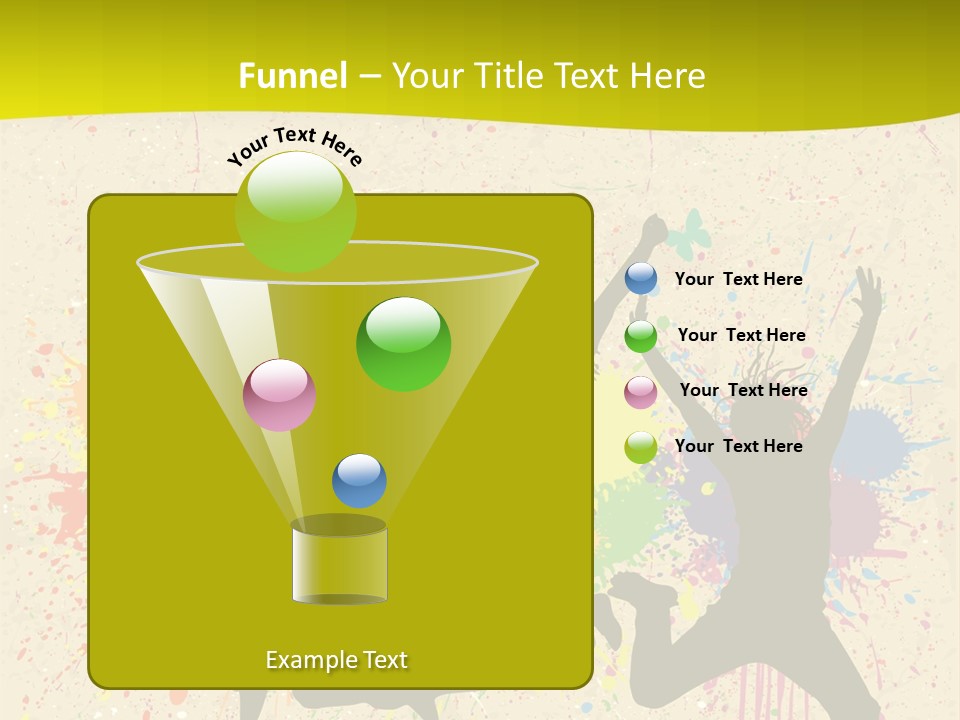 Paint Graphics Happiness PowerPoint Template