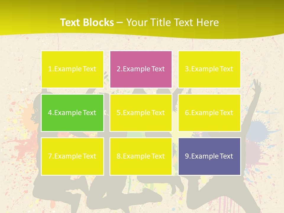 Paint Graphics Happiness PowerPoint Template