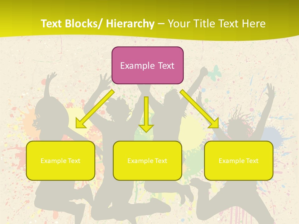 Paint Graphics Happiness PowerPoint Template