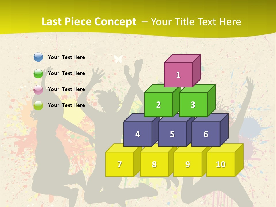 Paint Graphics Happiness PowerPoint Template