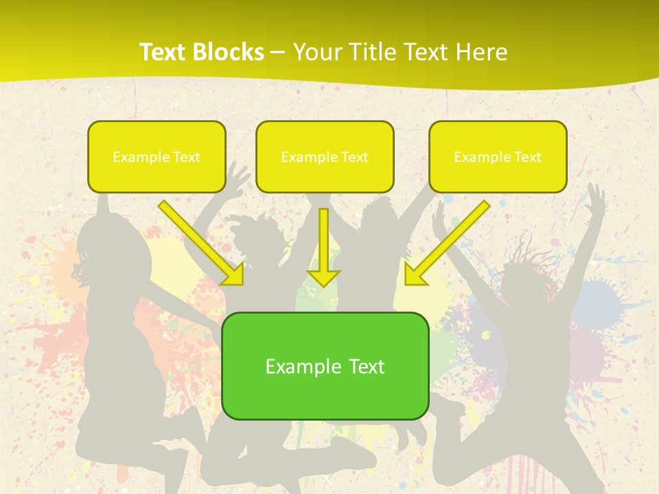 Paint Graphics Happiness PowerPoint Template