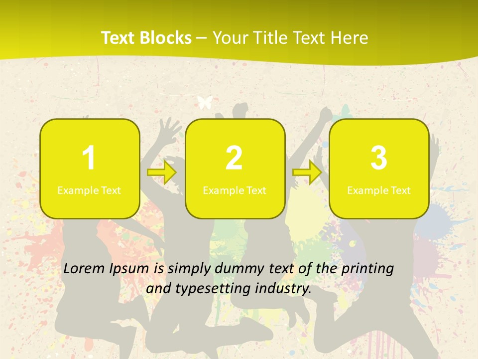 Paint Graphics Happiness PowerPoint Template