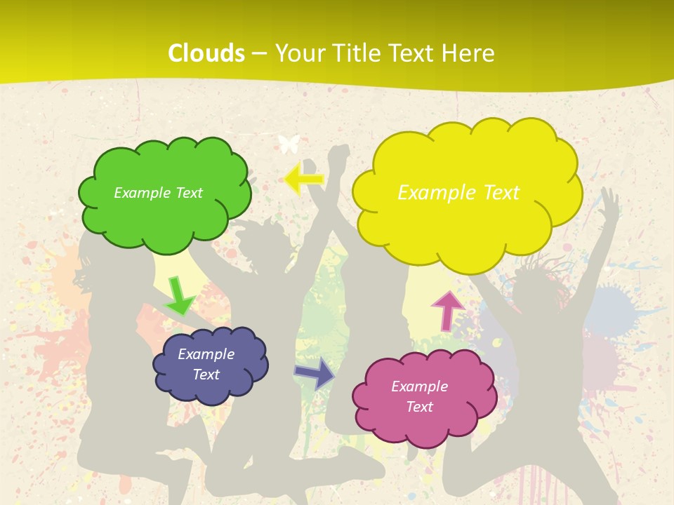 Paint Graphics Happiness PowerPoint Template