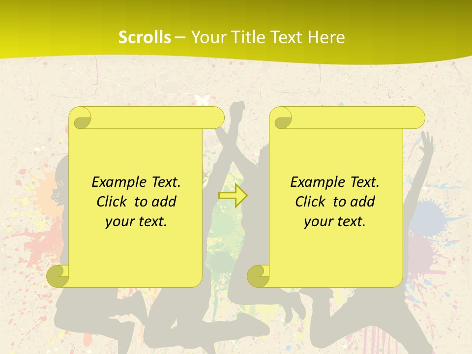 Paint Graphics Happiness PowerPoint Template
