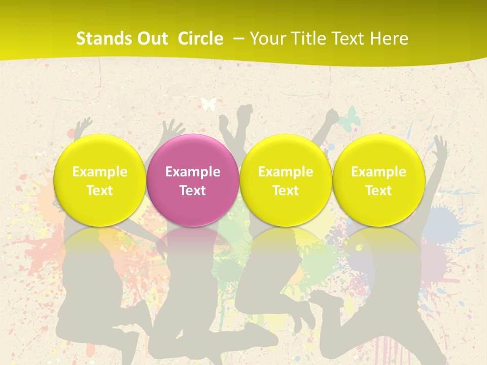 Paint Graphics Happiness PowerPoint Template