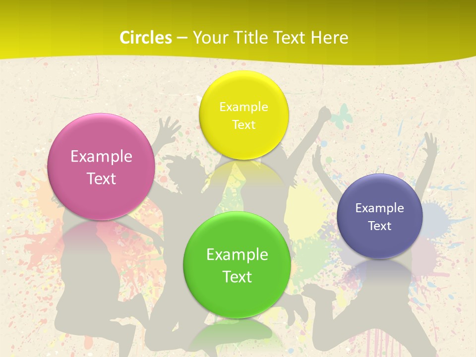 Paint Graphics Happiness PowerPoint Template