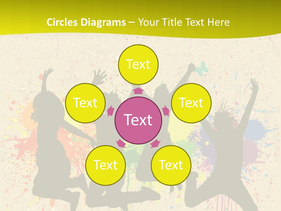 Paint Graphics Happiness PowerPoint Template