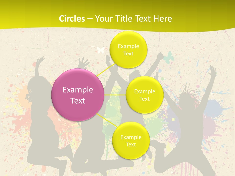 Paint Graphics Happiness PowerPoint Template