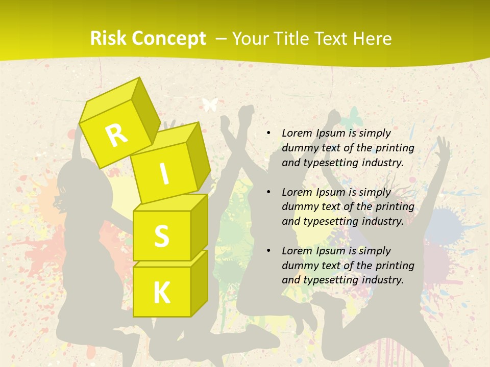 Paint Graphics Happiness PowerPoint Template