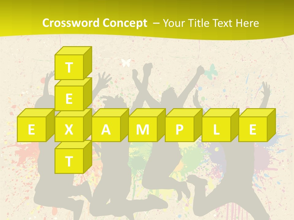 Paint Graphics Happiness PowerPoint Template