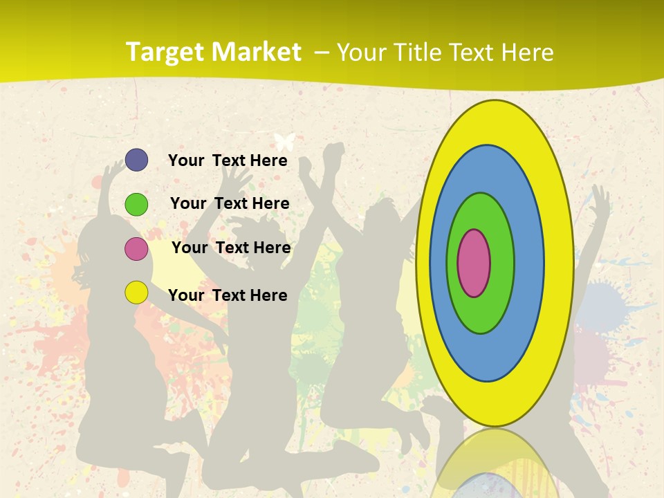 Paint Graphics Happiness PowerPoint Template