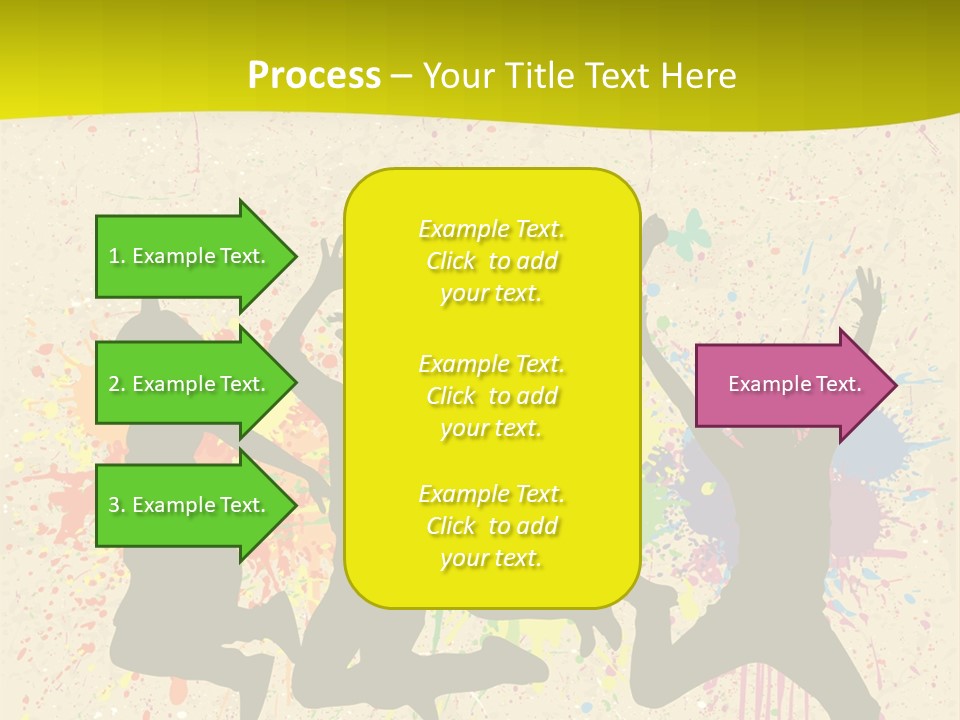Paint Graphics Happiness PowerPoint Template