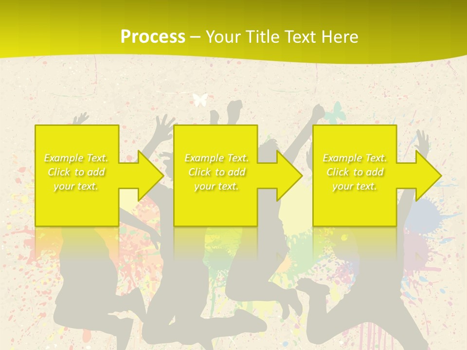 Paint Graphics Happiness PowerPoint Template