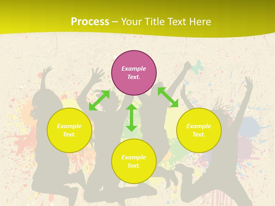 Paint Graphics Happiness PowerPoint Template