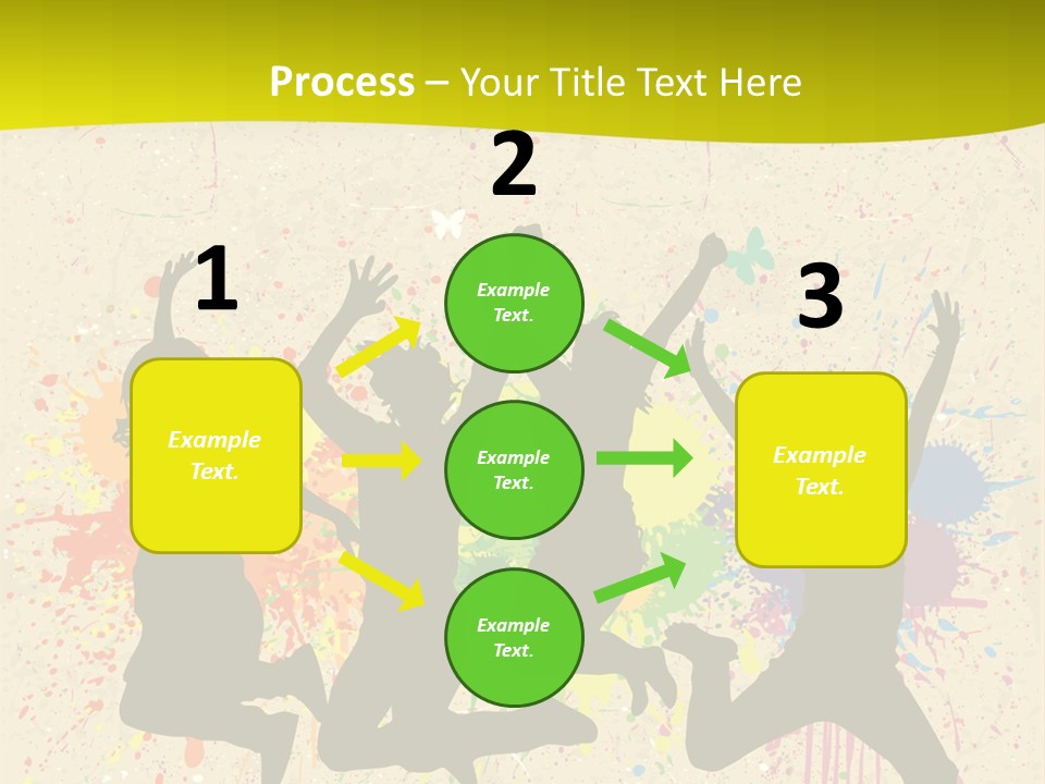 Paint Graphics Happiness PowerPoint Template