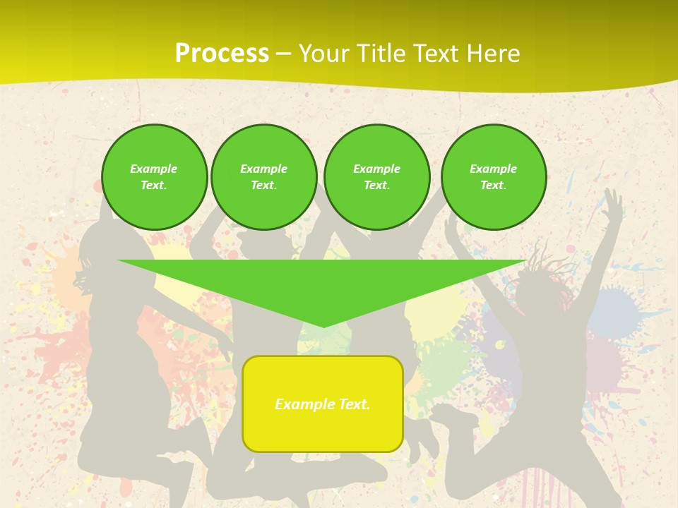 Paint Graphics Happiness PowerPoint Template