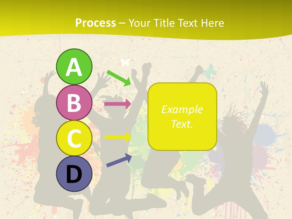 Paint Graphics Happiness PowerPoint Template