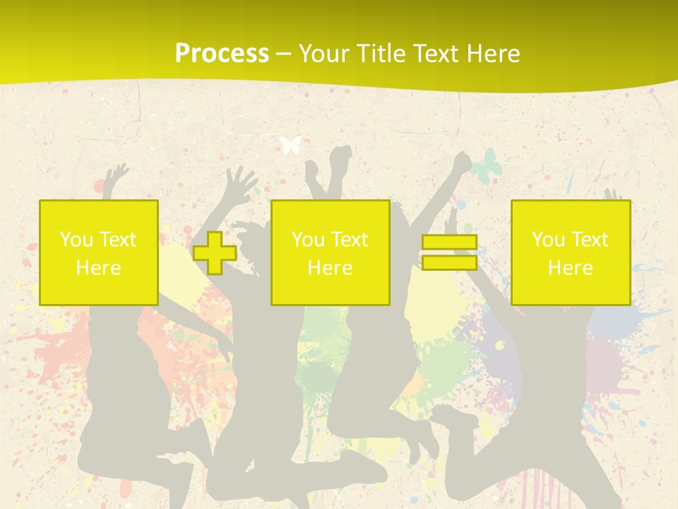 Paint Graphics Happiness PowerPoint Template