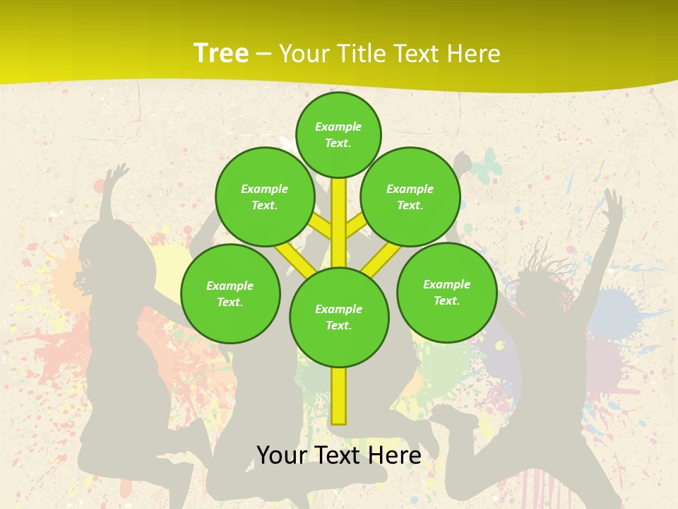 Paint Graphics Happiness PowerPoint Template