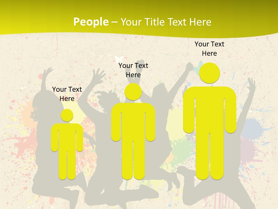 Paint Graphics Happiness PowerPoint Template