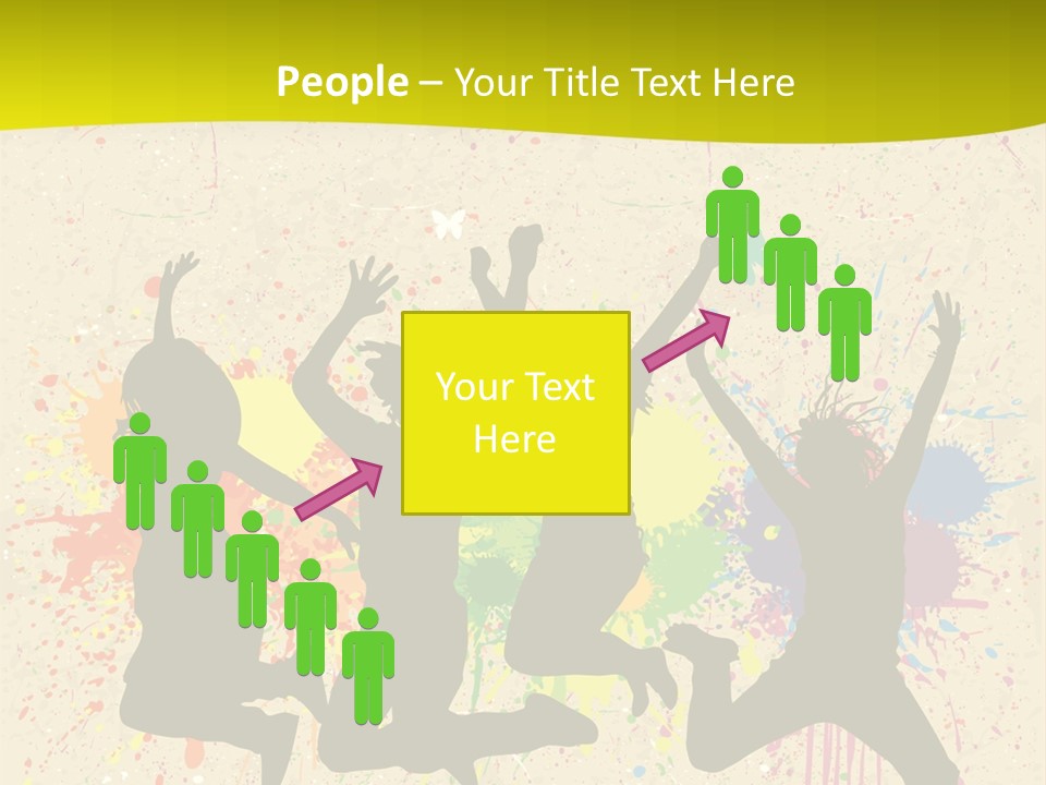 Paint Graphics Happiness PowerPoint Template