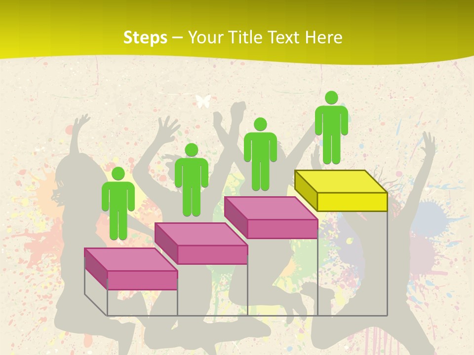 Paint Graphics Happiness PowerPoint Template