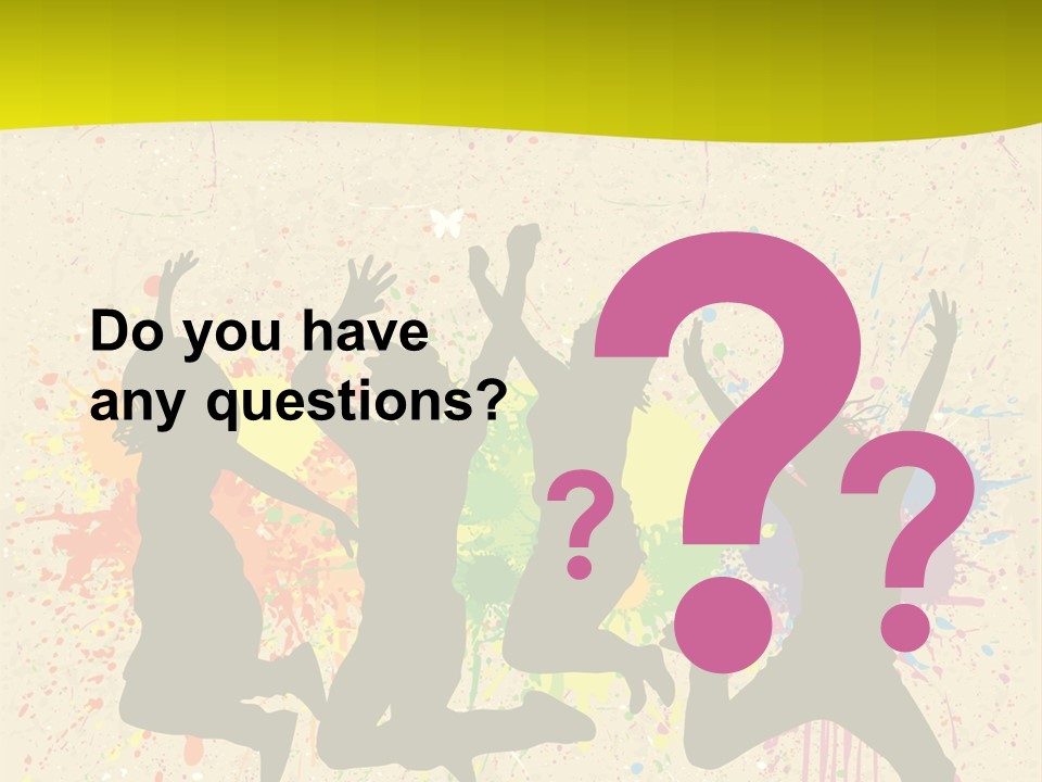 Paint Graphics Happiness PowerPoint Template