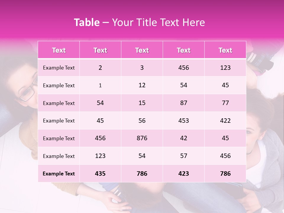 Woman Happiness Teens PowerPoint Template