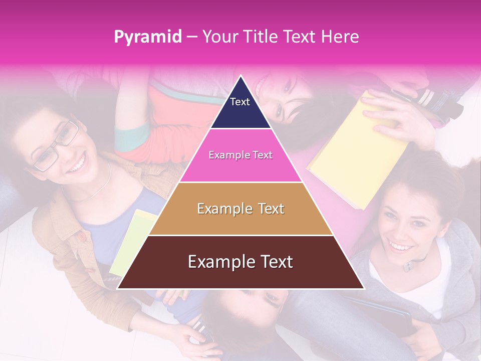 Woman Happiness Teens PowerPoint Template