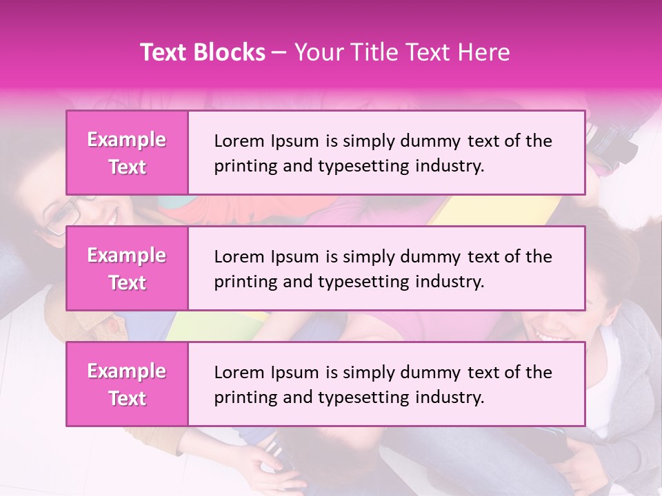 Woman Happiness Teens PowerPoint Template
