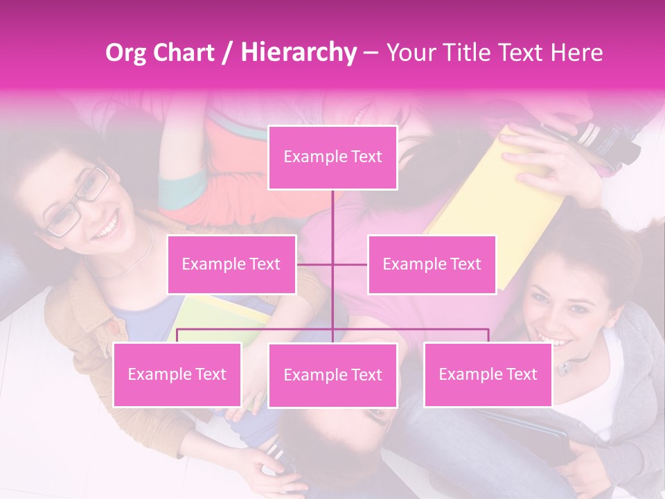 Woman Happiness Teens PowerPoint Template